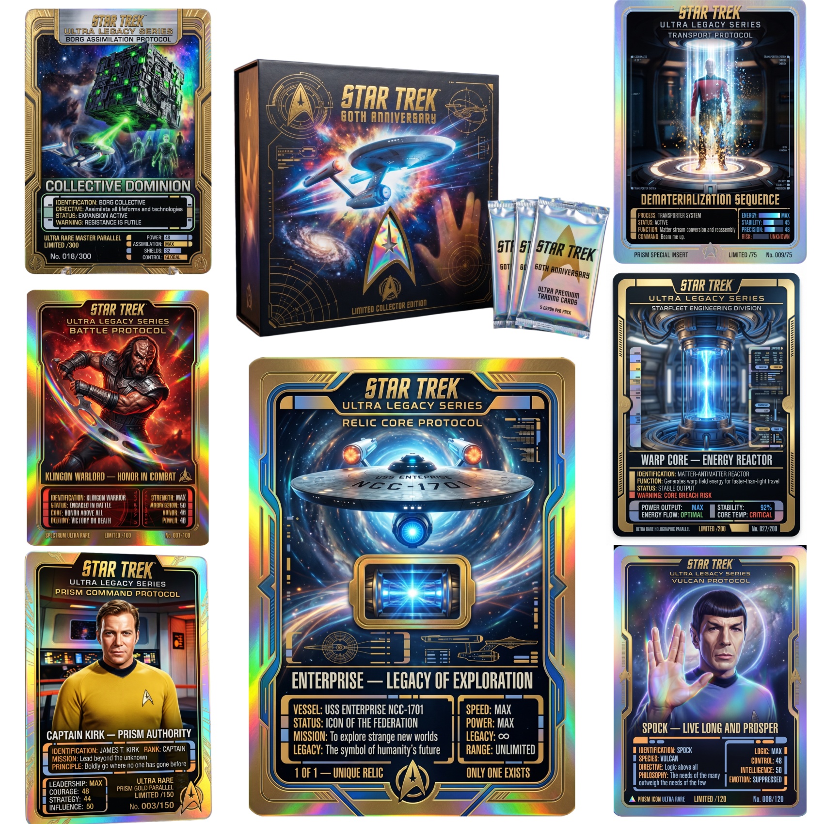 Star Trek 60th Anniversary Collector Card Box