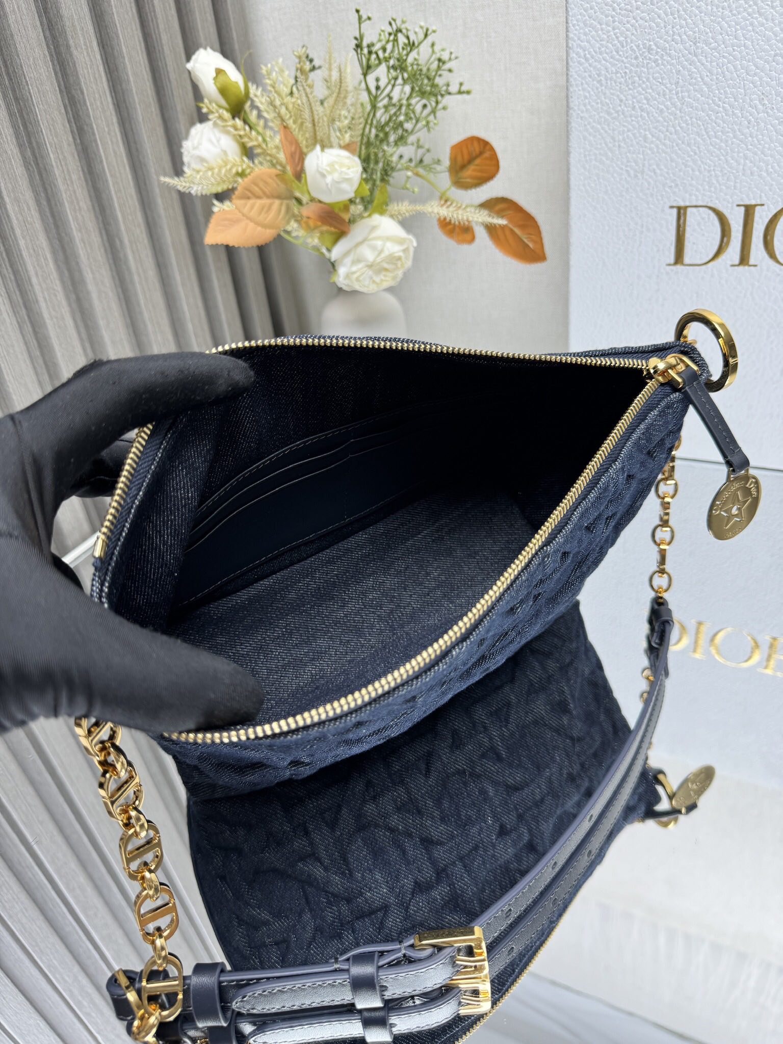Dior star Hobo chain bag 3202