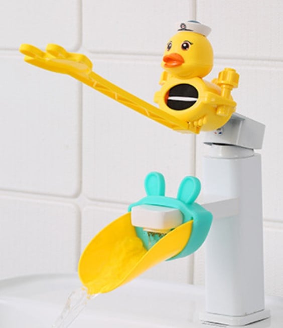 Cute little yellow duck faucet extender