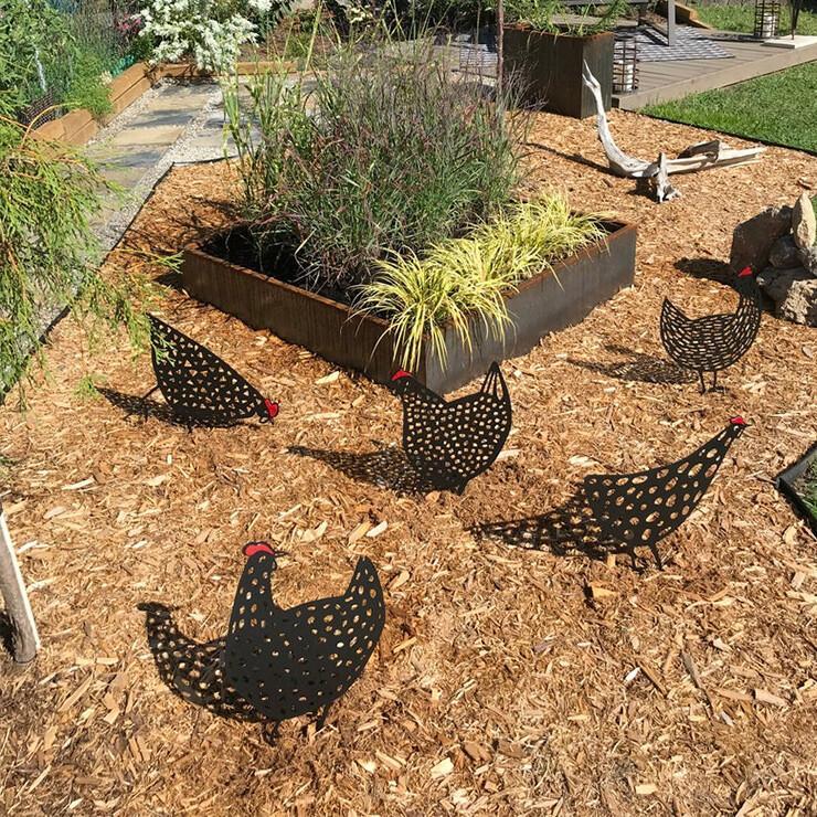 (🔥Last Day 60% OFF)-Metal Decor Chicken Yard Art & Farmhouse Decor-SET OF 5 PCS-Save $9.99(FREE SHIPPING)