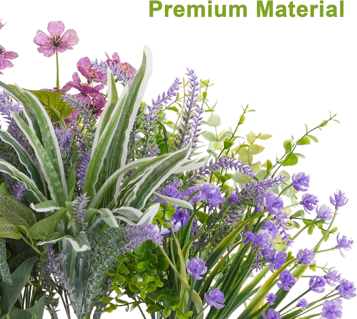 🔥ON SALE🔥Fake Plants UV Resistant Artificial Flowers Greenery Shrubs