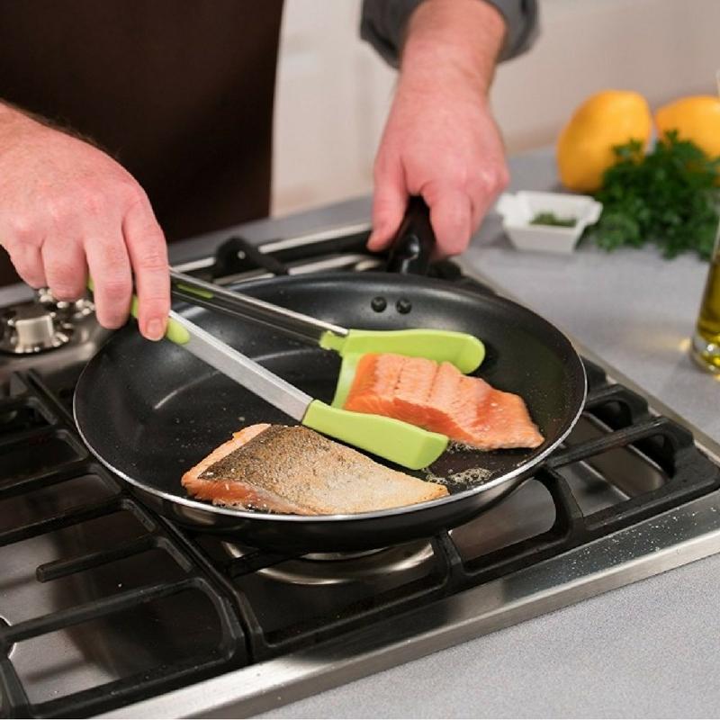 2 In 1 Kitchen Spatula And Tongs