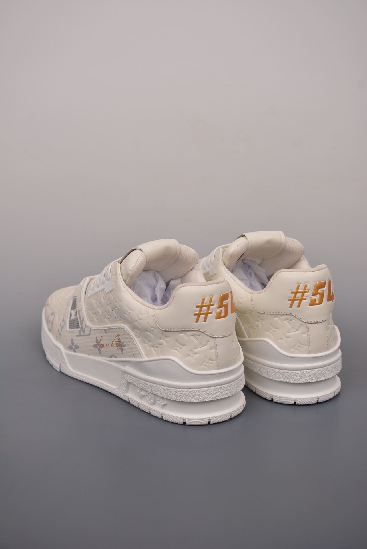 Louis Vuitton Trainer Sneaker Low Off-White Jacquard 1ADF5C