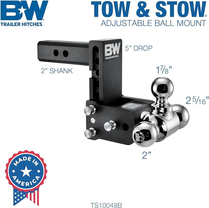 B&W Trailer Hitch Trailer Hitch Ball Mount 10000 LB