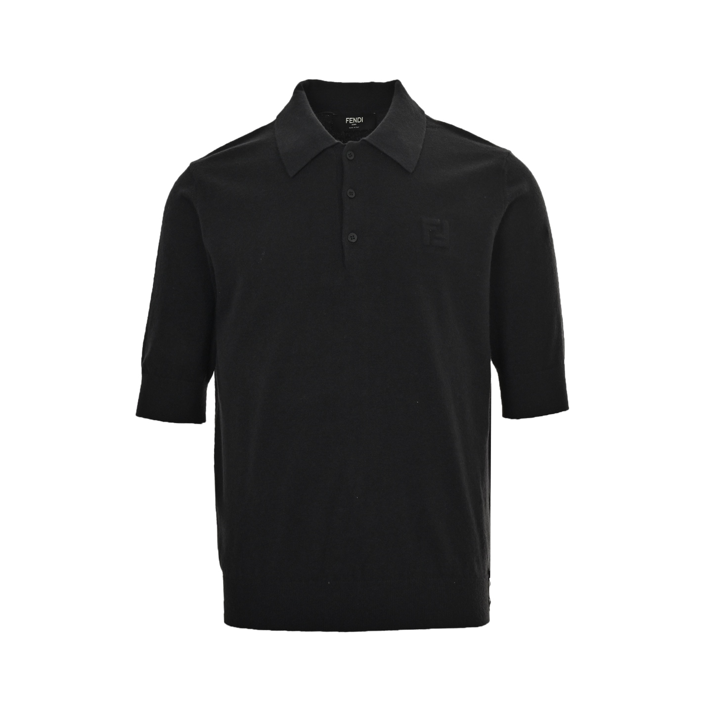 Fendi 25ss FF embossed knitted Polo short sleeve