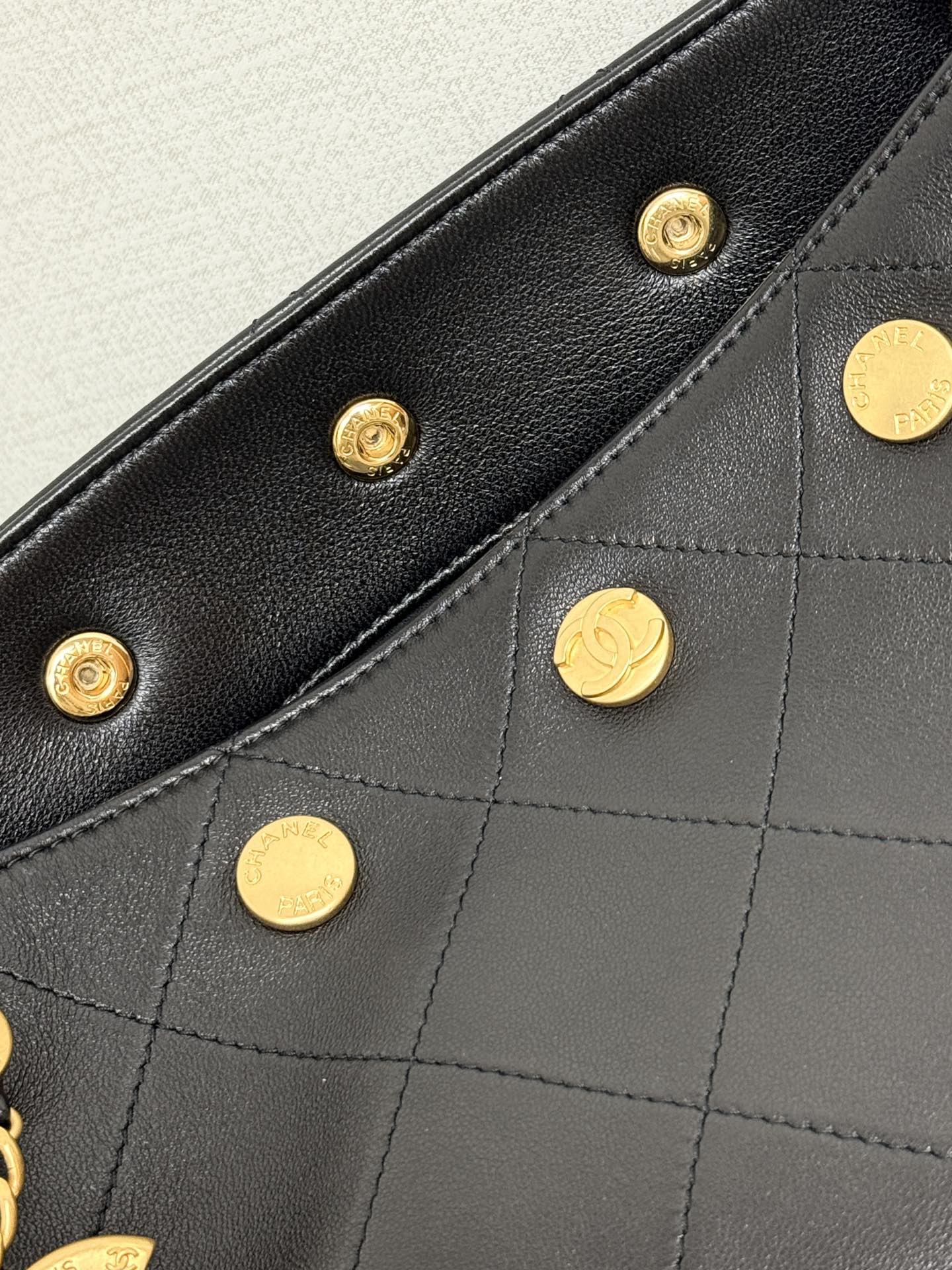 Chanel 25P Rivet Bucket Bag AS5406