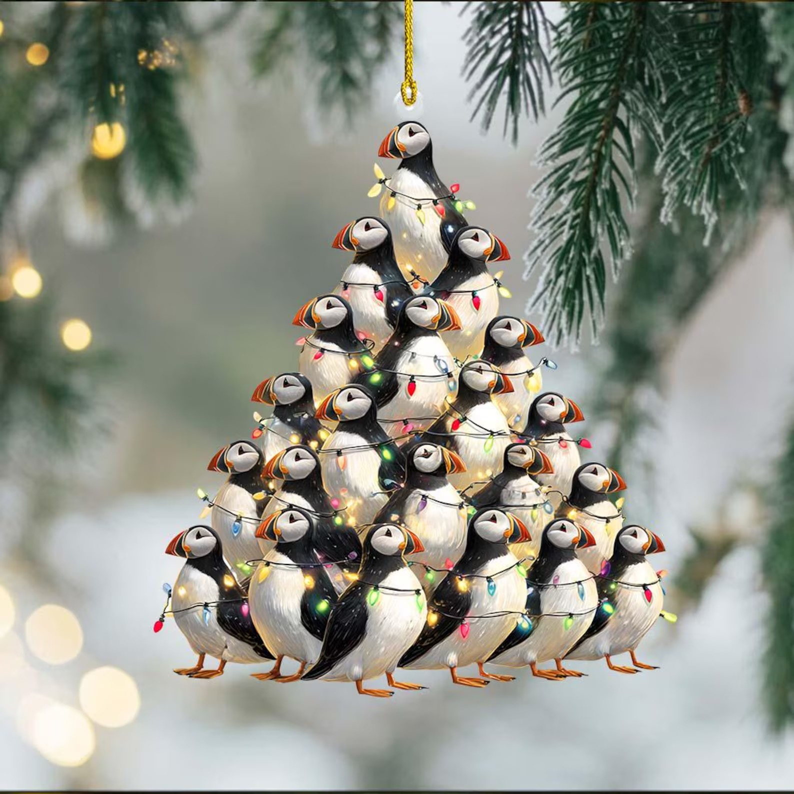 Puffin Christmas Tree Decoration