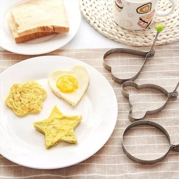 (Last Day Flash Sale-50% OFF) 5PCS/SET Stainless Steel Fried Egg Mold-BUY 2 SETS GET 1 SET FREE