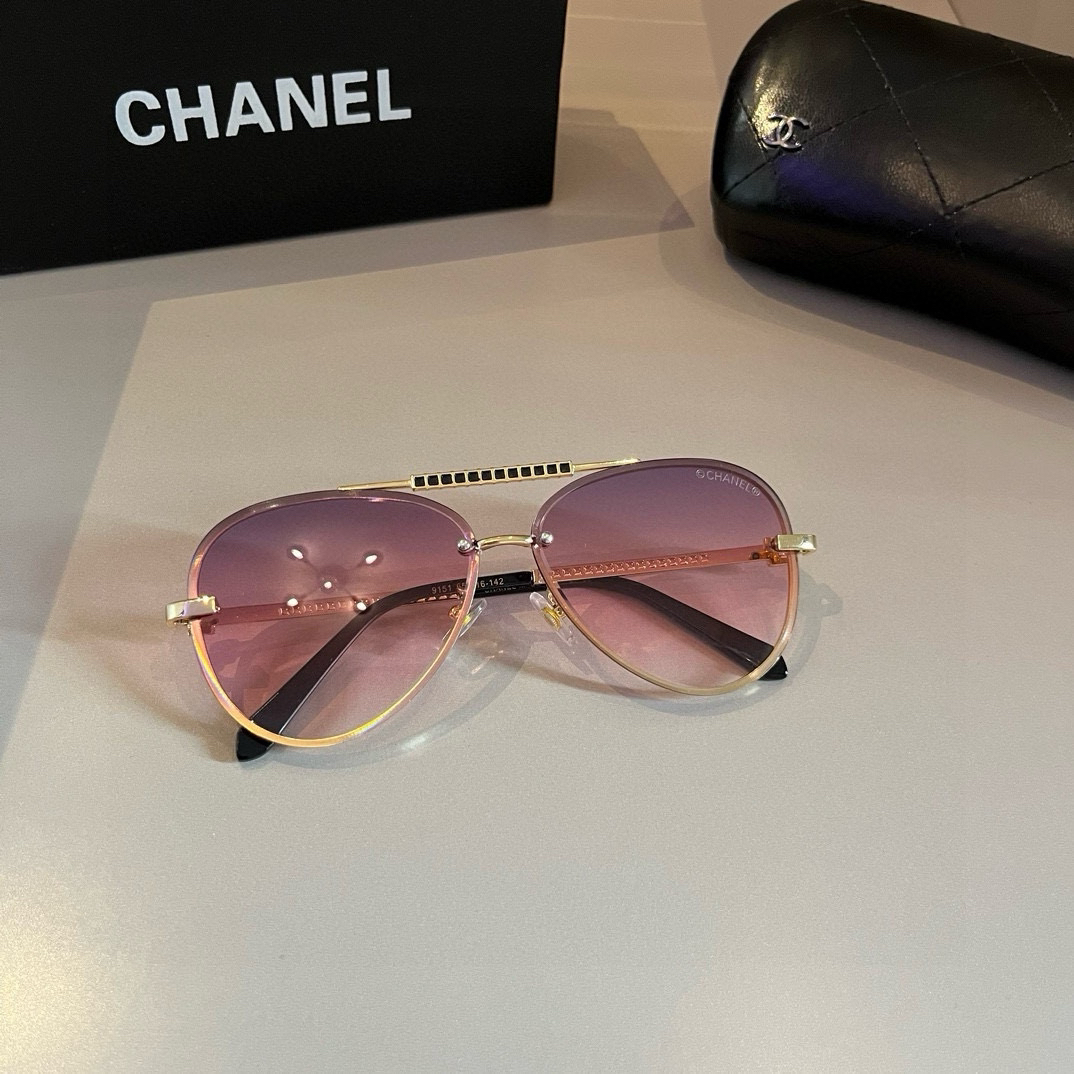 Chanel round frame sunglasses