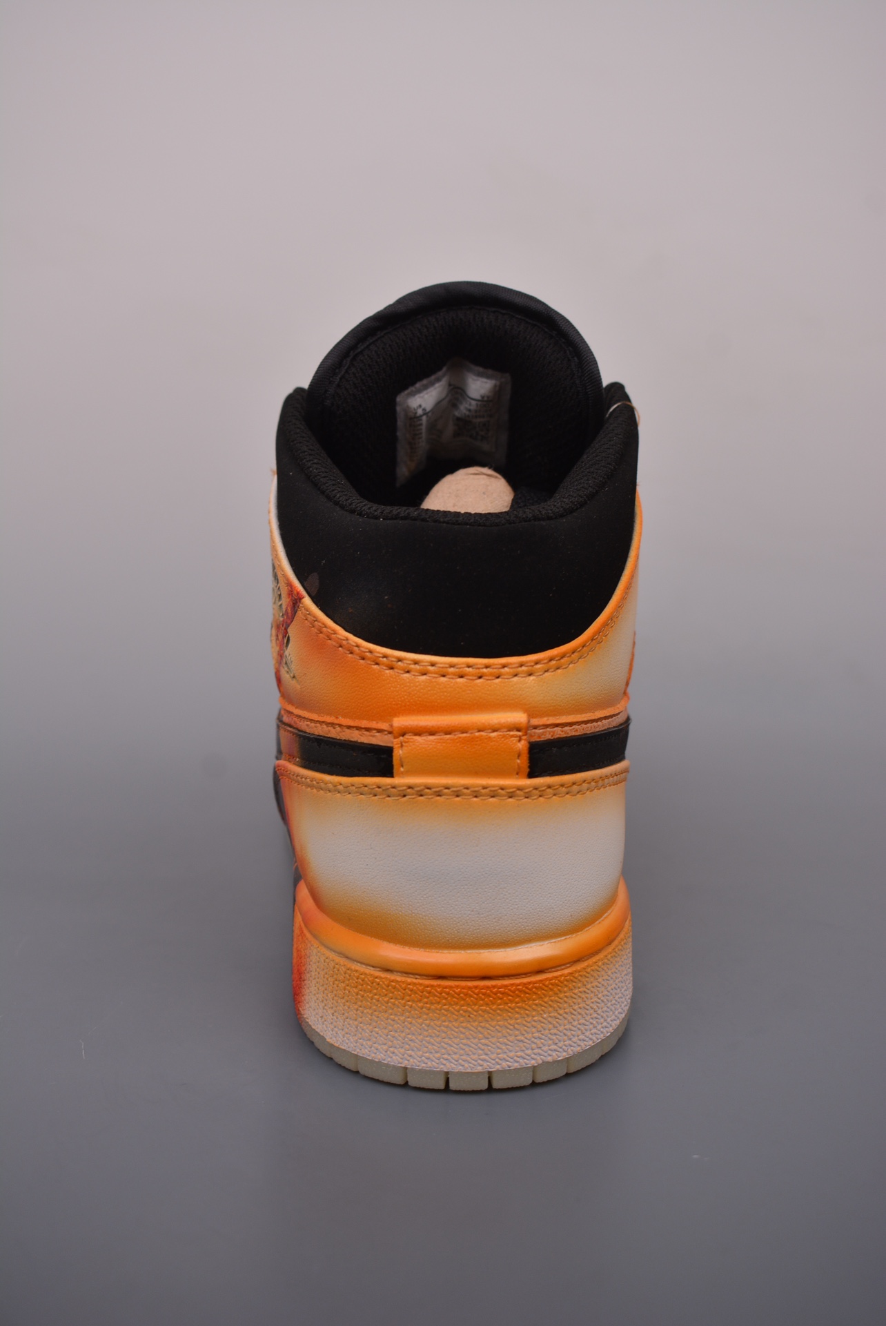 Air Jordan 1 Mid Monkey King Black Goku Gradient Graffiti