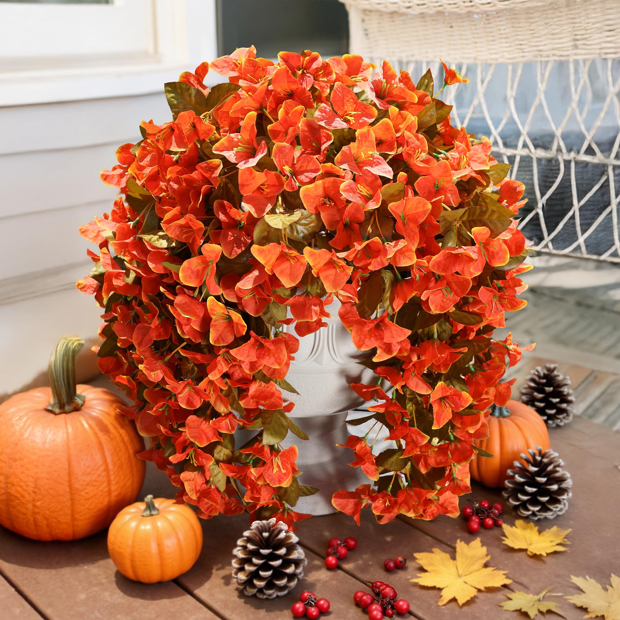 🔥ON SALE - 45% OFF🔥Realistic Faux Silk Bougainvillea Flowers, - UV resistant, Waterproof, Windproof