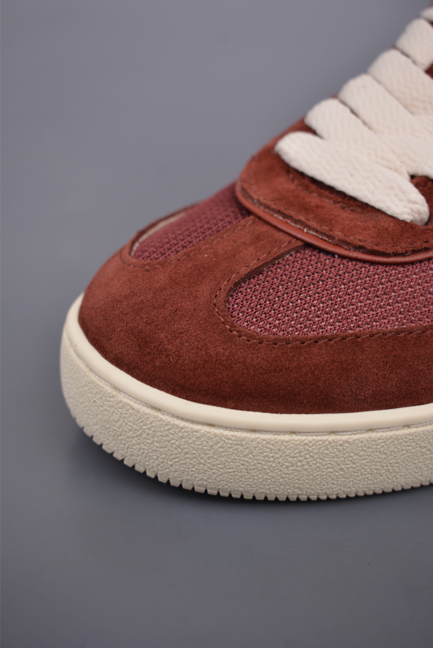 Gucci Interlocking G Suede Sneaker G74 Burgundy White