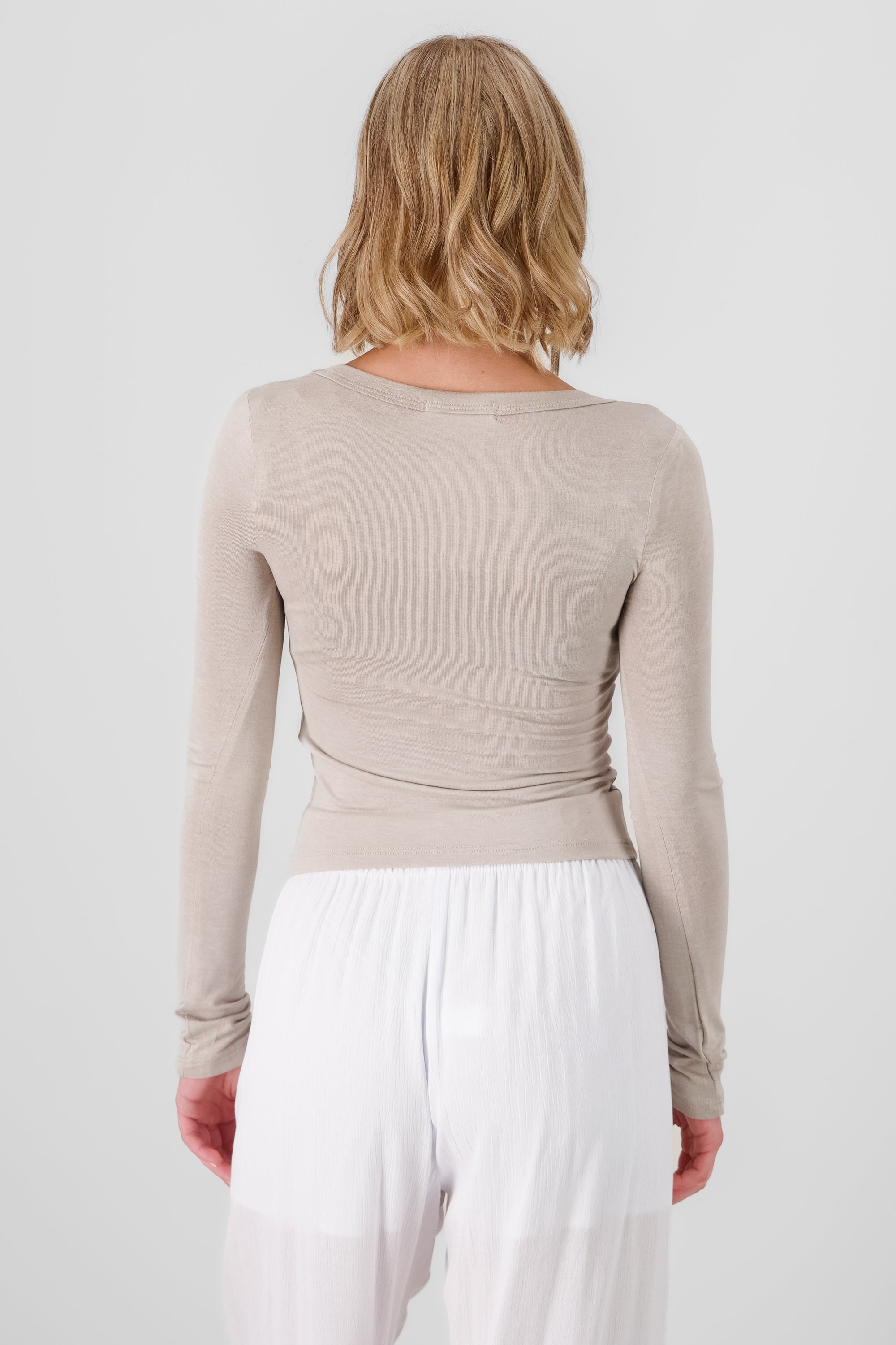 Solid Long Sleeve Top