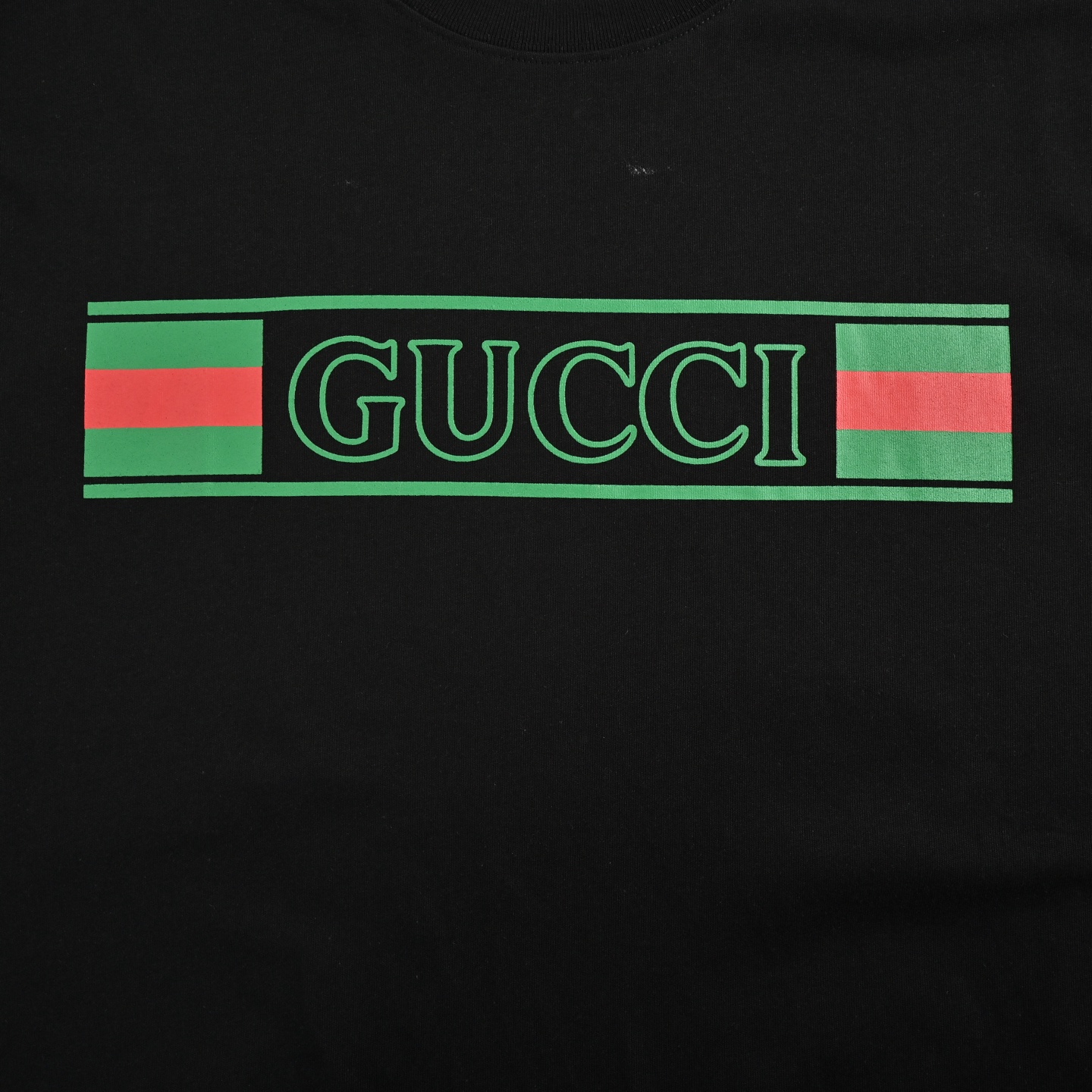 Gucci 25ss hollow letter logo print short sleeve