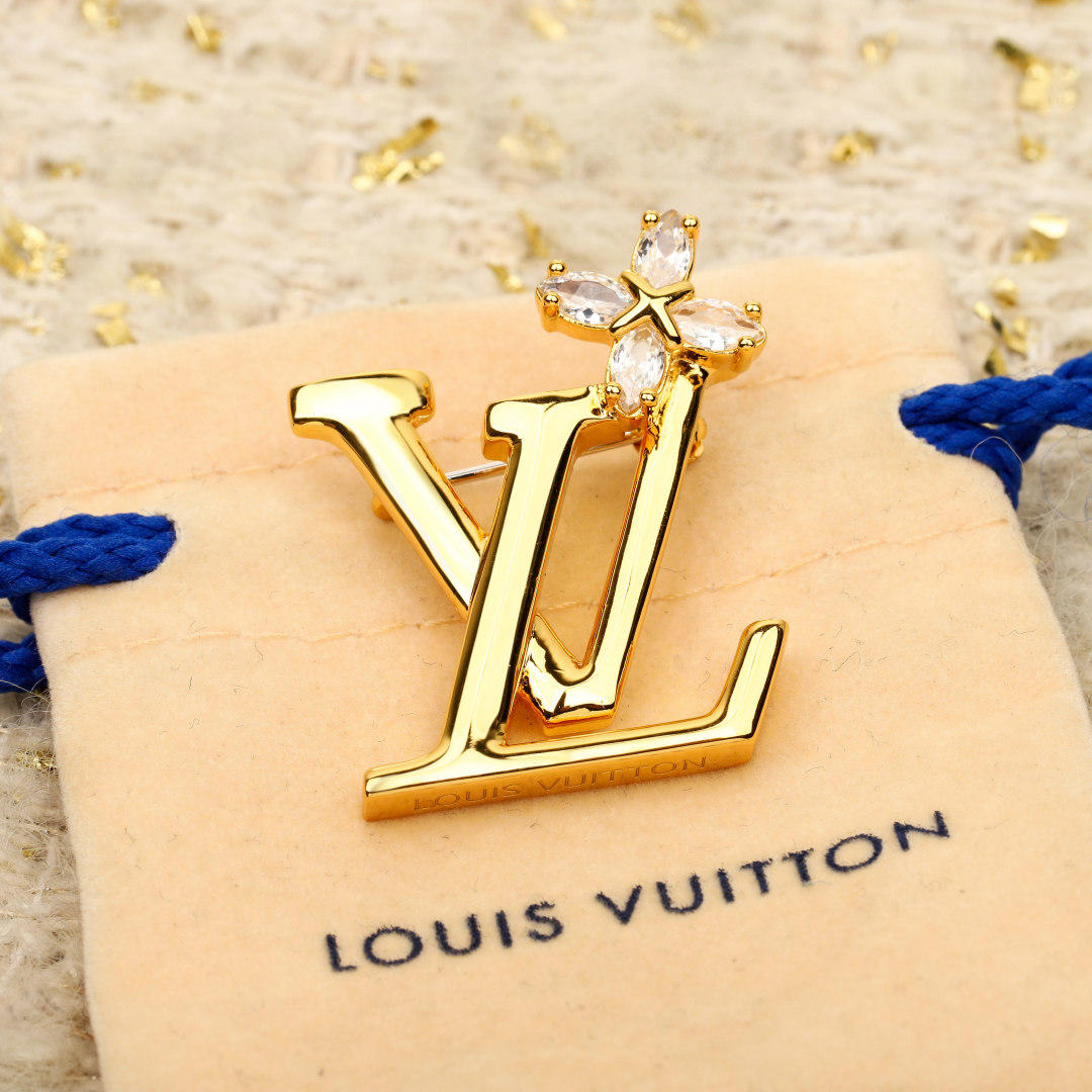 Louis Vuitton Floral Brooch