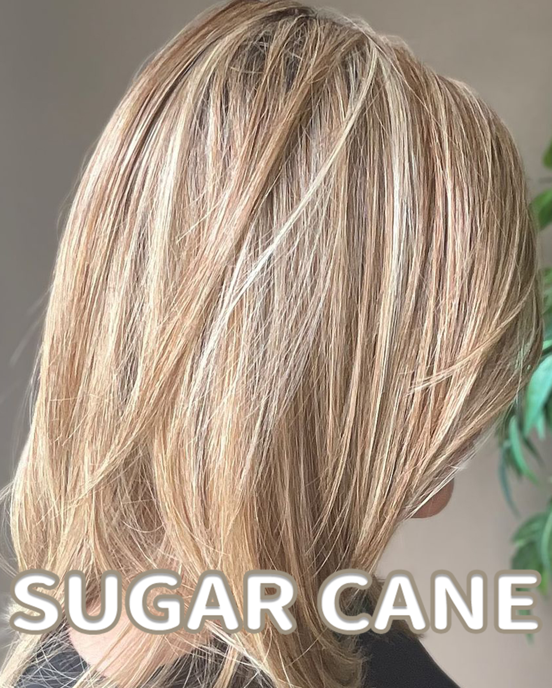 Shoulder-Length Layered Wig With Side Part