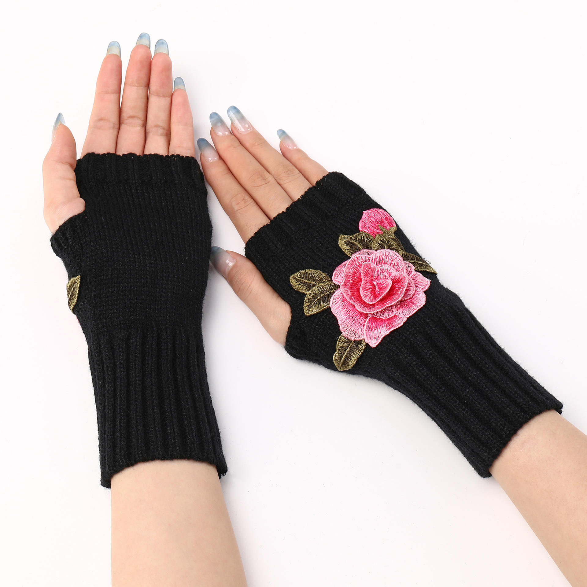 🎄Early Christmas Sale 49% OFF🌸Vintage Floral Embroidered Knitted Gloves✨Buy 3 Get 10% OFF & Free Shipping