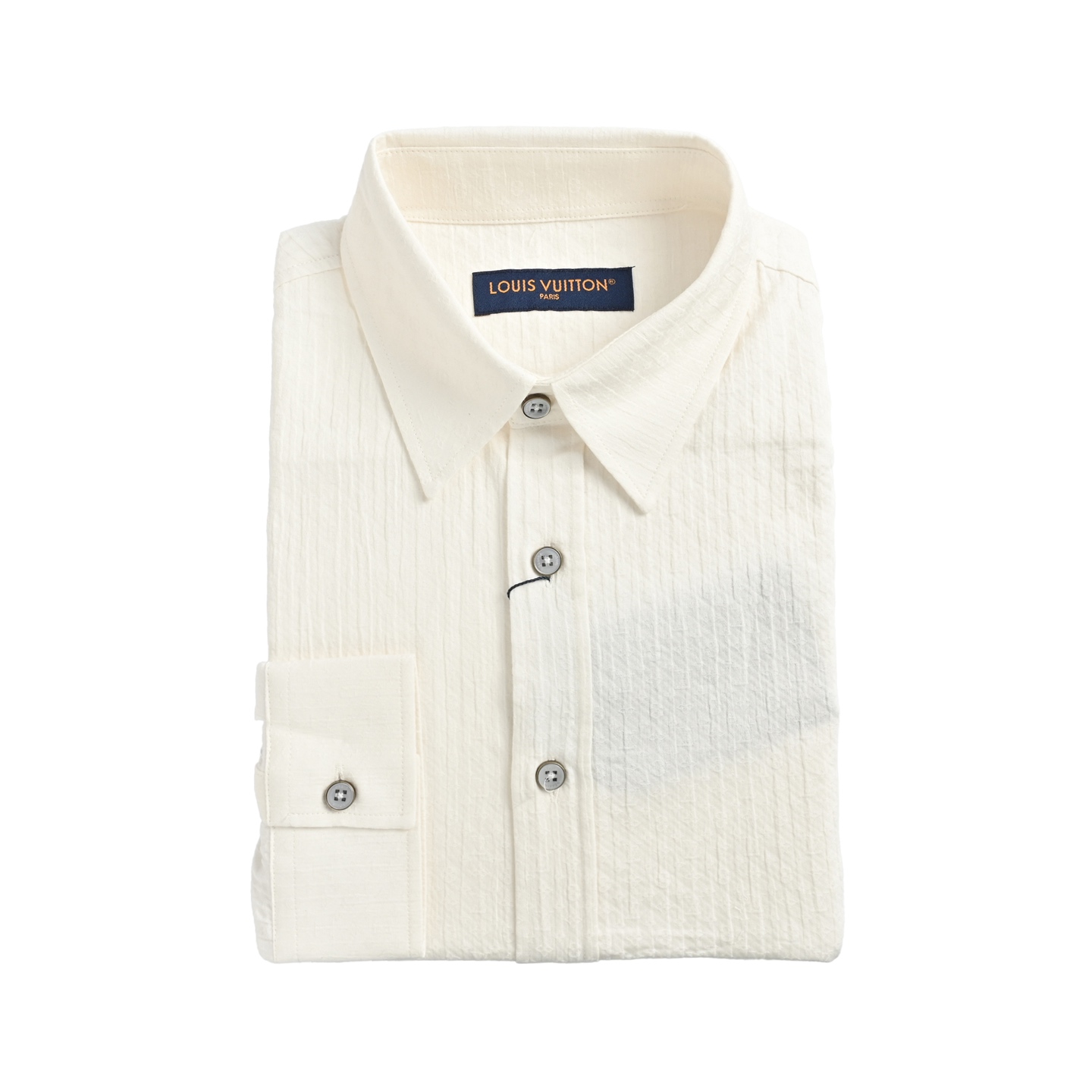 Louis Vuitton 25ss vertical striped cotton-blend shirt