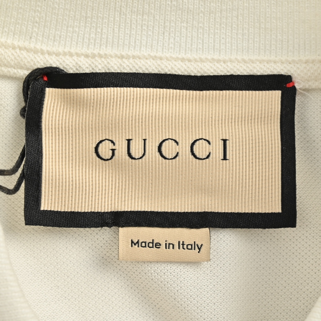 Gucci 24ss Pocket GG Embroidery Polo Short Sleeve