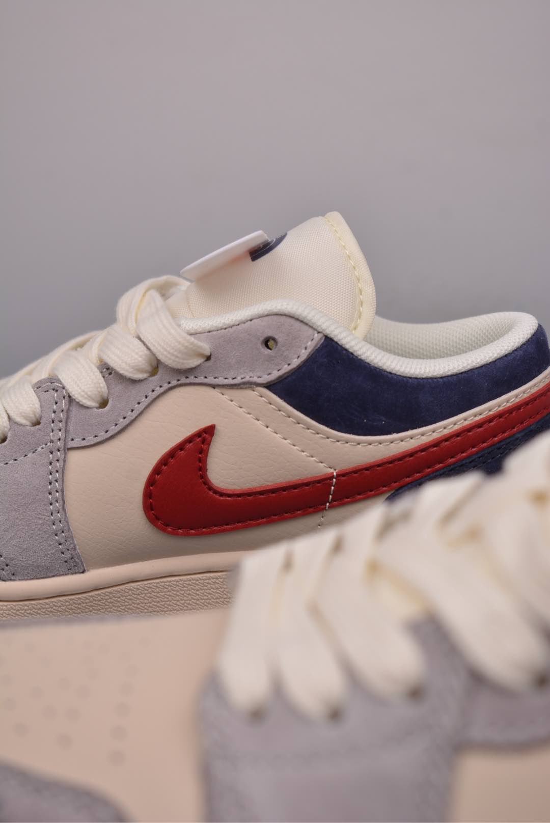 The North Face x Nike Air Jordan 1 Low OG Beige Gray Blue DM9188-012