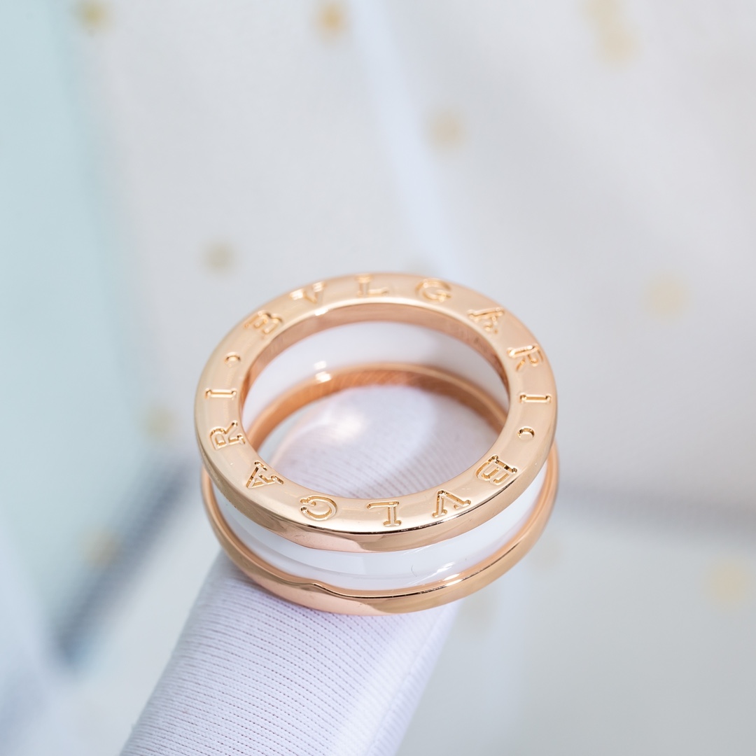 Bulgari Narrow Ceramic Ring