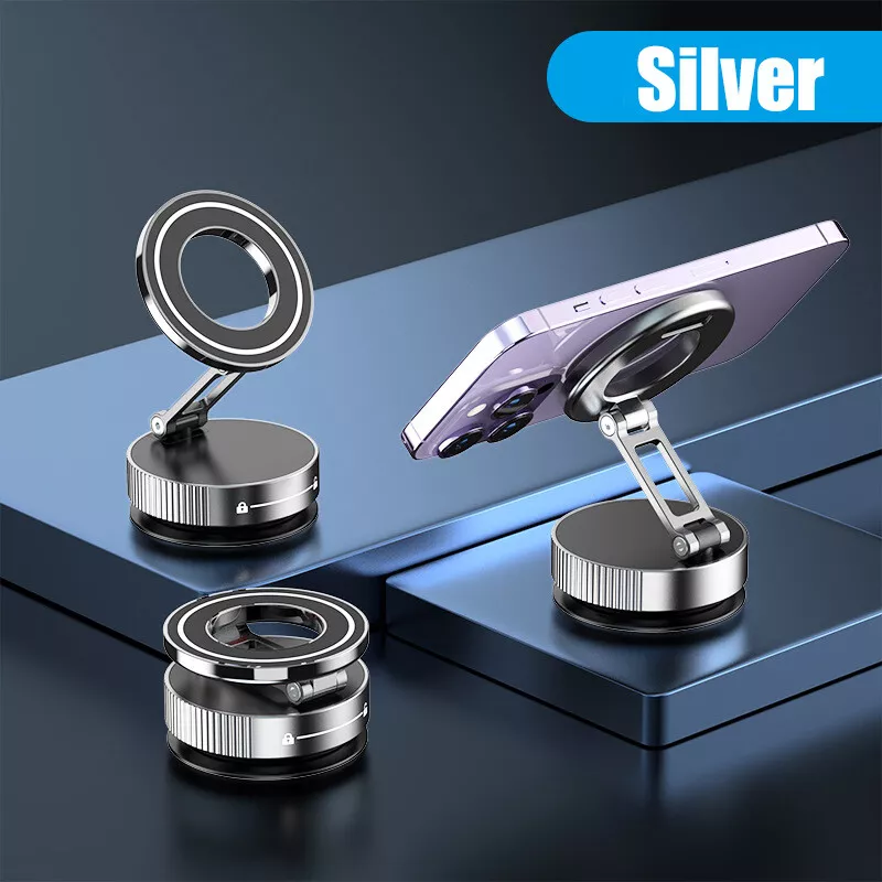 🔥🔥2025 Hot Sale📱📱360° Adjustable Magnetic Vacuum Suction Cup Phone Holder