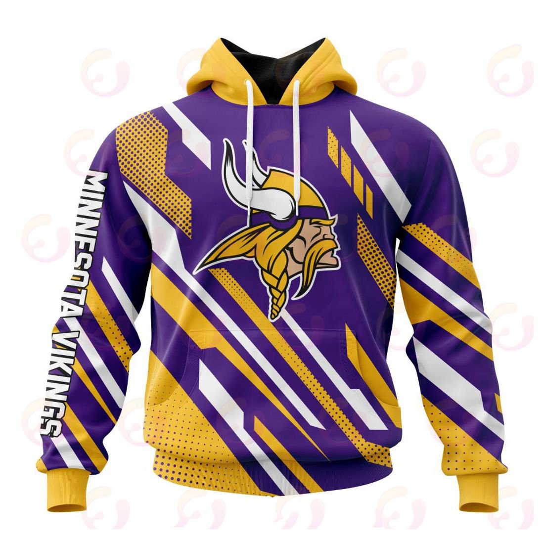 MINNESOTA VIKINGS 3D HOODIE SPECIAL MOTOCROSS CONCEPT