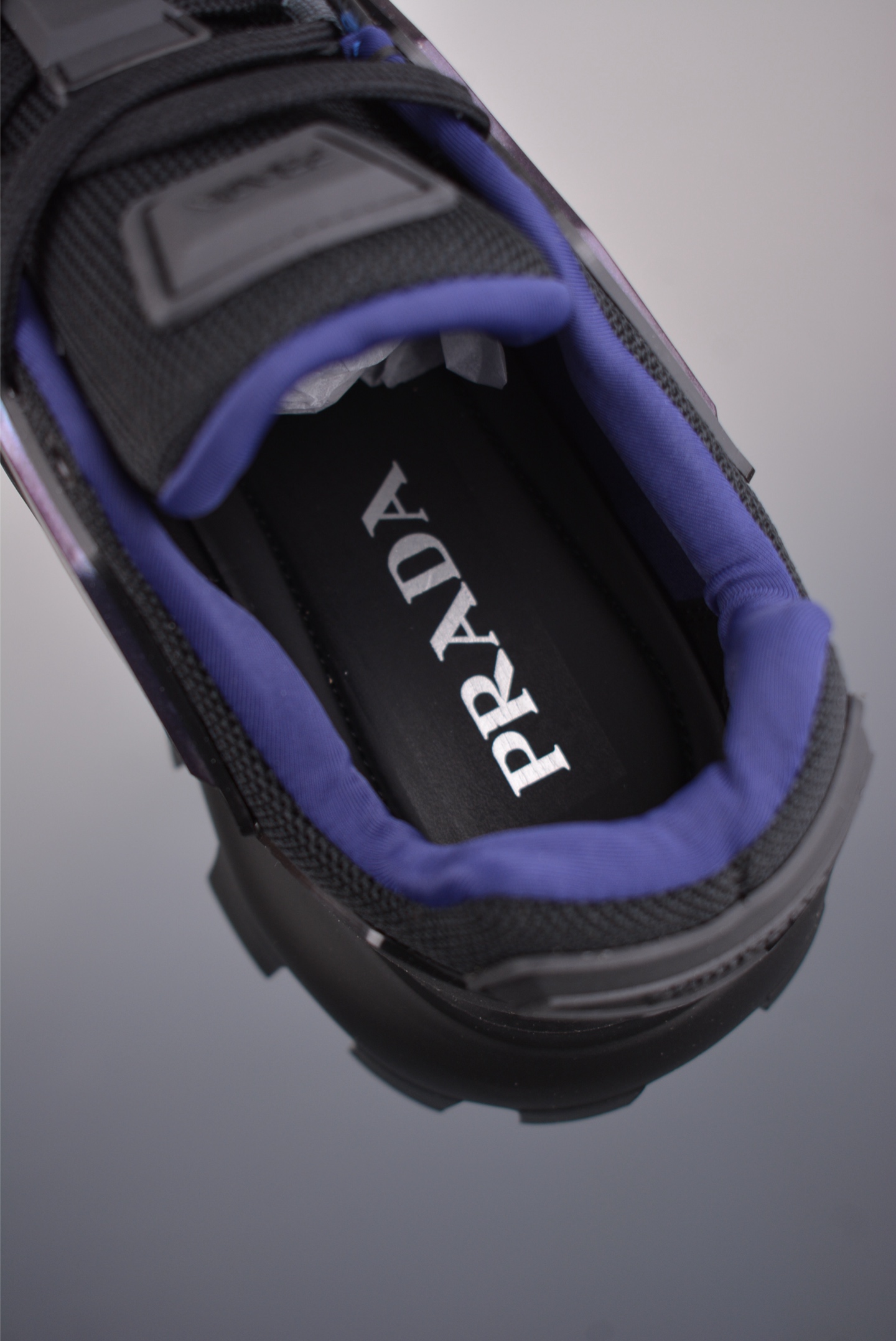 Prada Cloudbust Thunder Low Sneakers all black laser 2EG293_3LA8_F0002