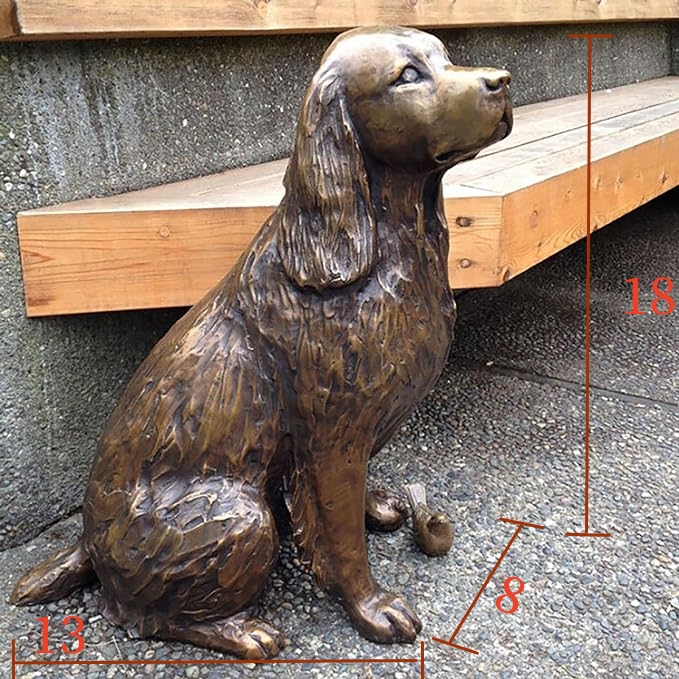Springer Spaniel Statue Garden Decor