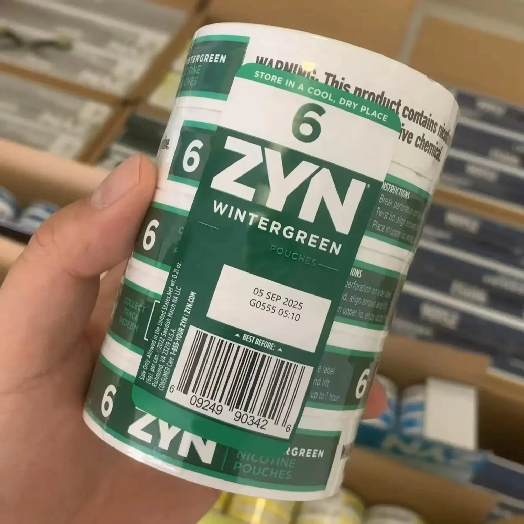 ZYN WINTERGREEN 6MG