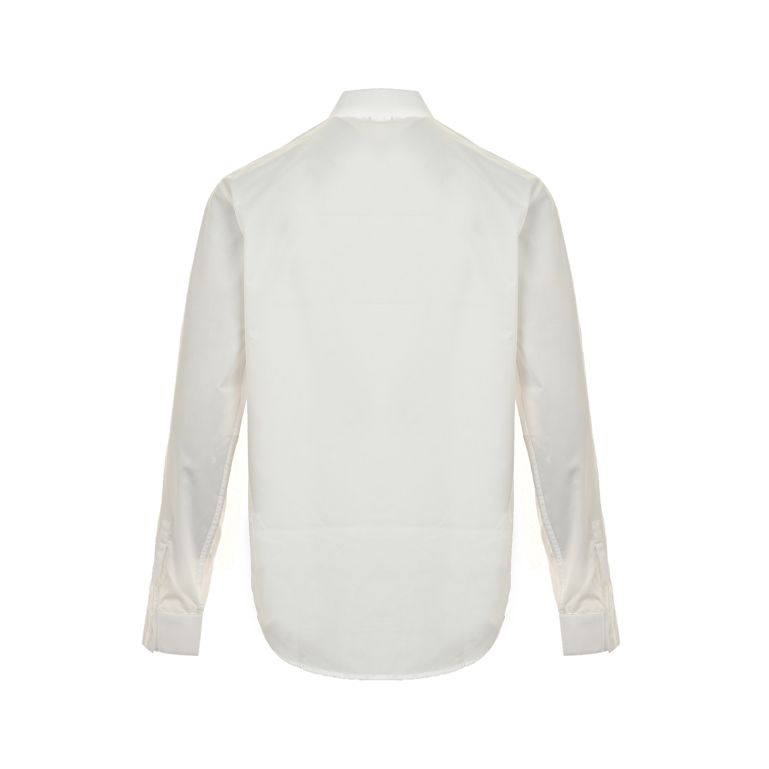 Dior 24Fw small logo embroidered long-sleeved shirt