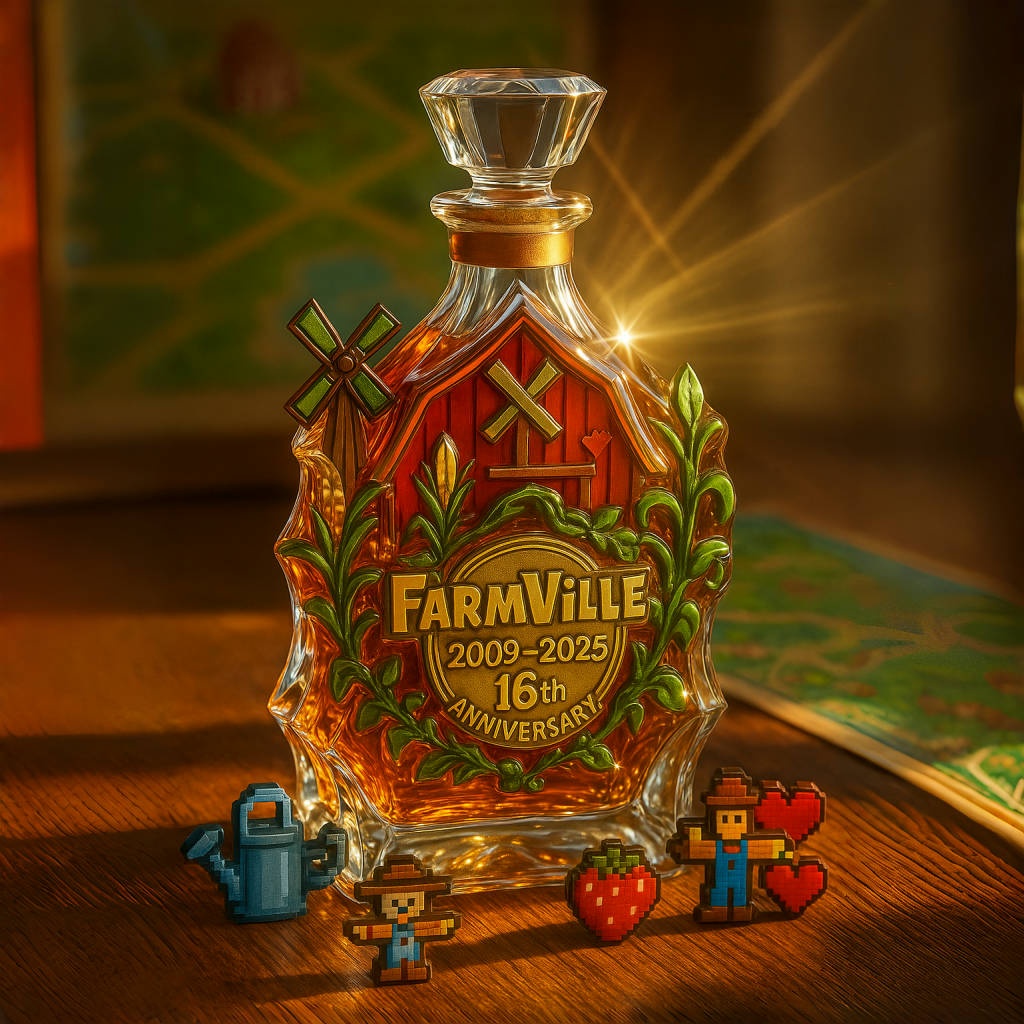 FarmVille 16th Anniversary Whisky Bottle