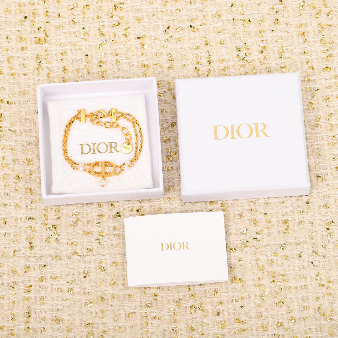 Dior Double Pearl Bracelet