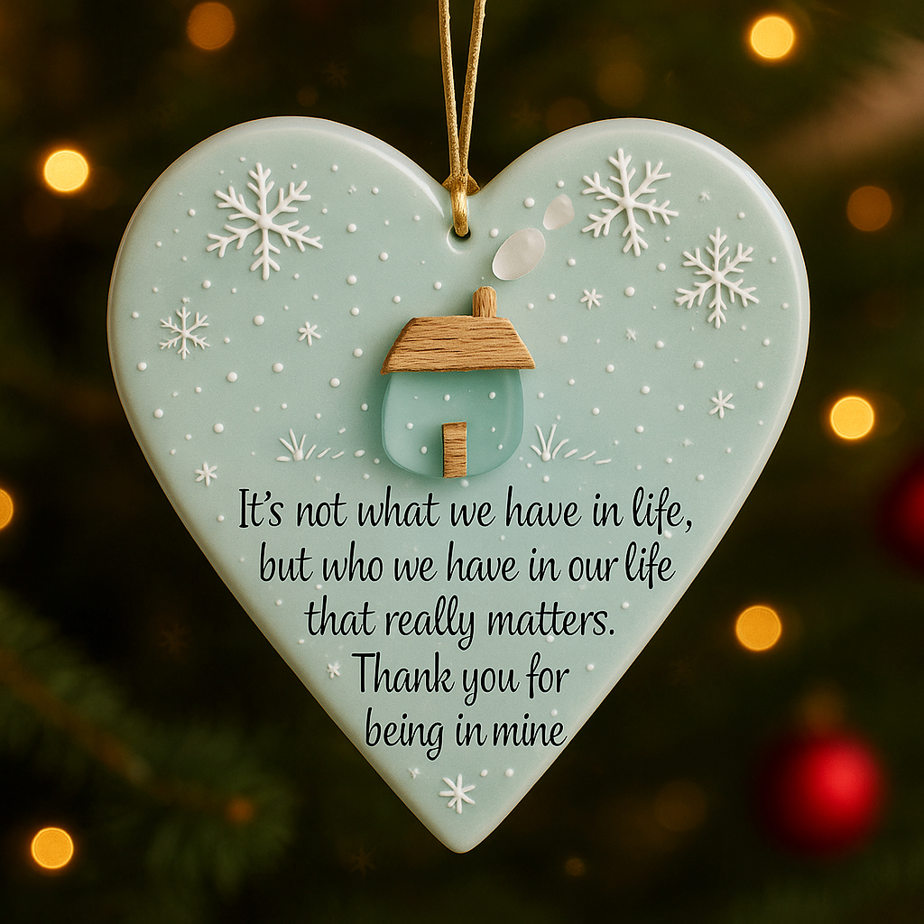 Friendship Sea Glass Christmas Ornament