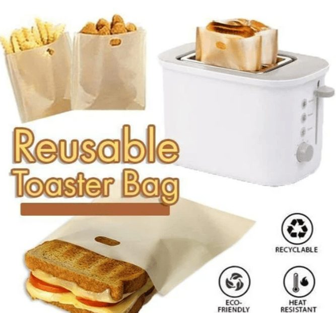 (🌲Early Christmas Sale- SAVE 48% OFF)Reusable Toaster Bag-BUY 5 GET 3 FREE NOW！