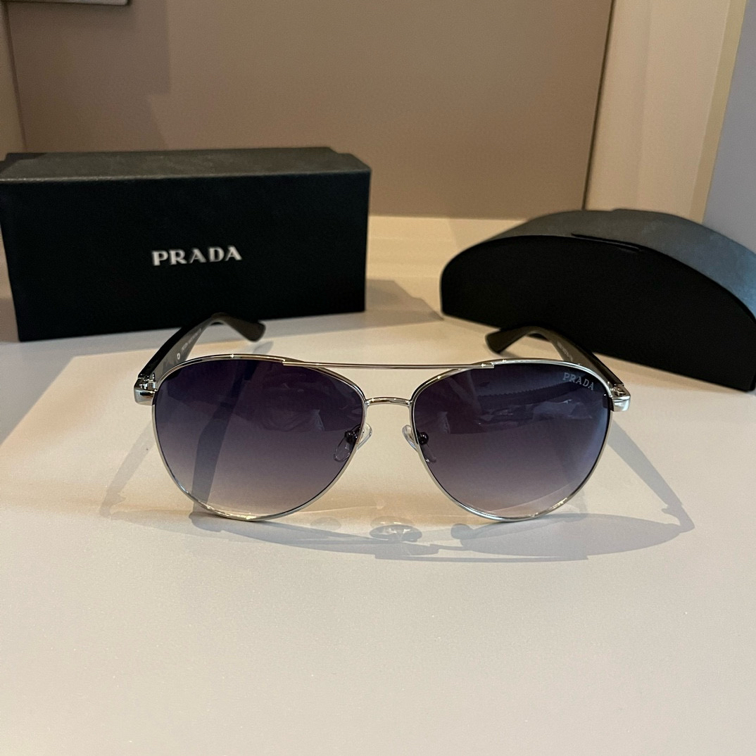 Prada round frame sunglasses