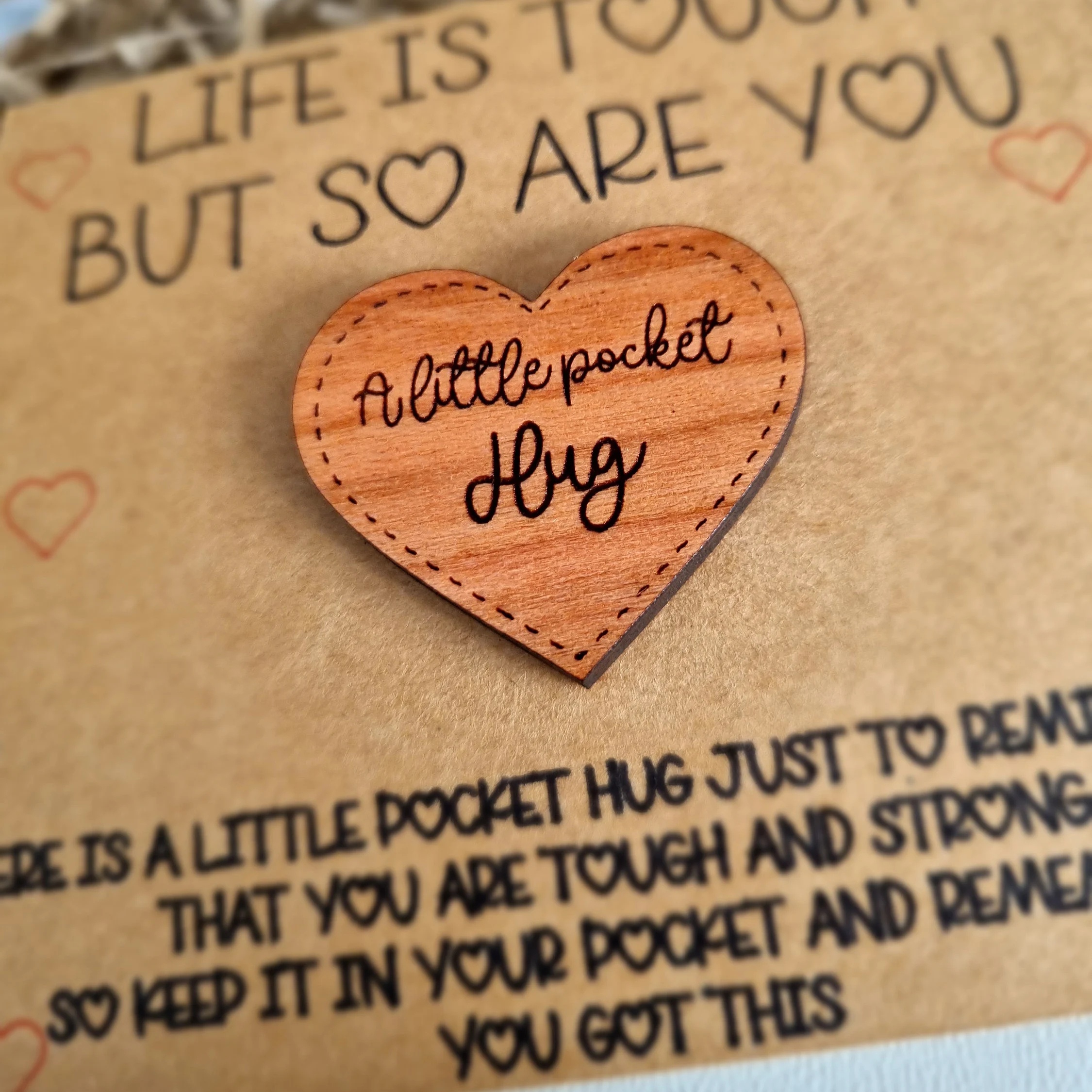 Personalised Pocket Hug - Little Pocket Hug | Gift for Friends | Tough Times Gift