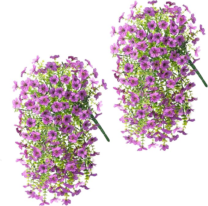 🔥LAST DAY 50% OFF🔥2 PCS Artificial Hanging Silk Fake Daisy Realistic Flowers ,UV Resistant