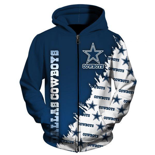 DALLAS COWBOYS HOODIE PRINTED VIP 3D 31