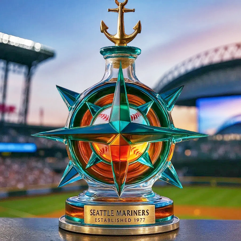 ⚓Seattle Mariners Whiskey Bottle