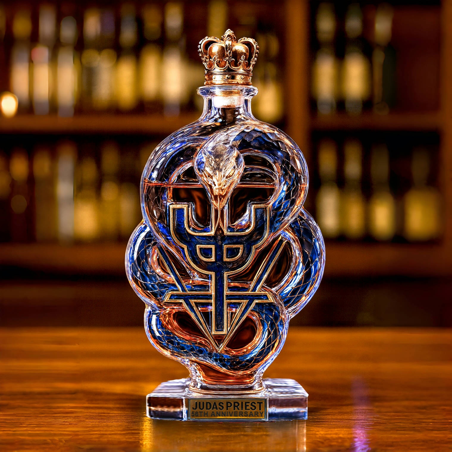 Judas Priest 56th Anniversary Whisky Bottle