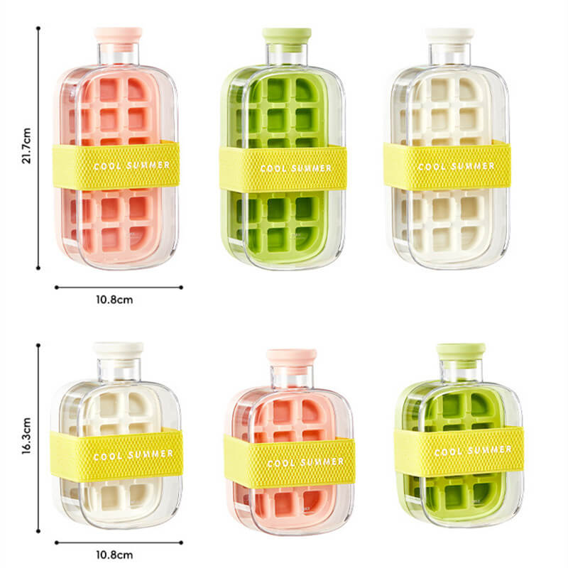 🔥On Sale🔥Ice Cube Bottle With Straw
