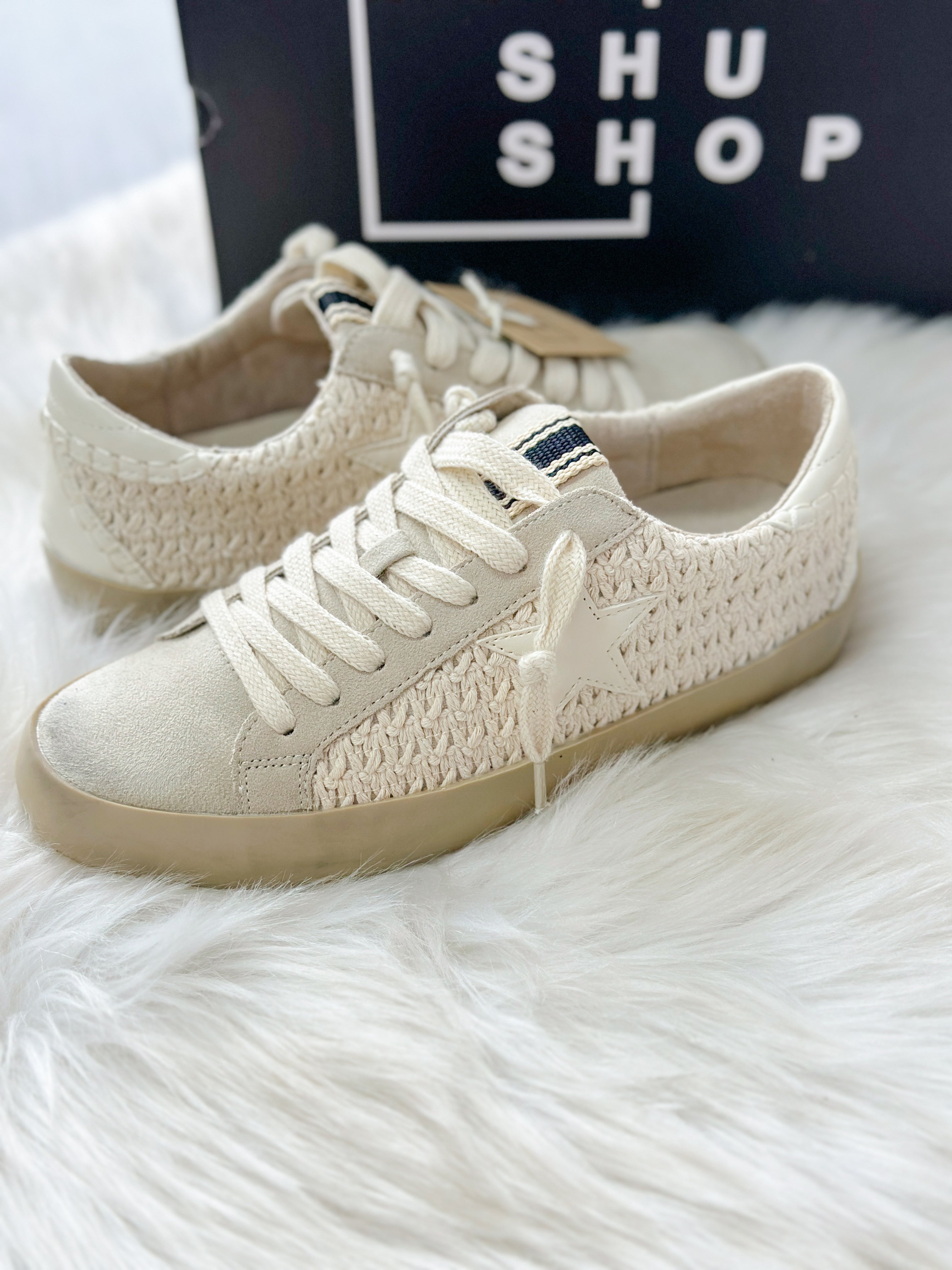 PATTI SHUSHOP SNEAKER-BONE WOVEN