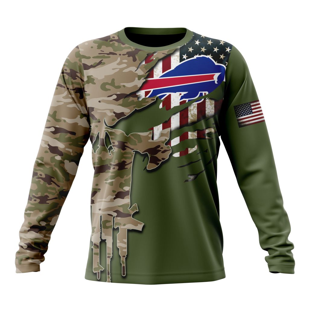 BUFFALO BILLS 3D HOODIE VETERANS DAY