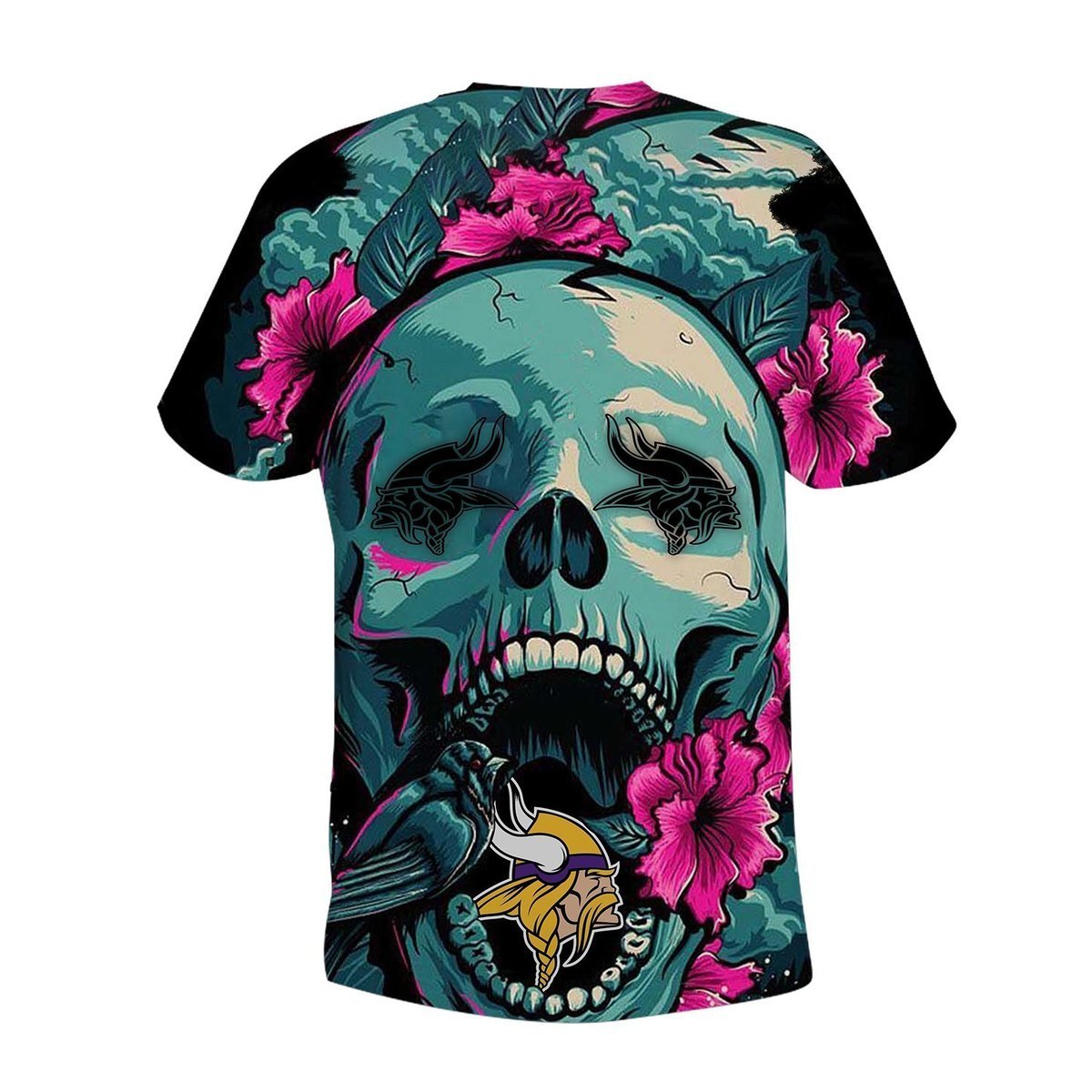 VIKINGS HOODIE 3D FLOWER 21