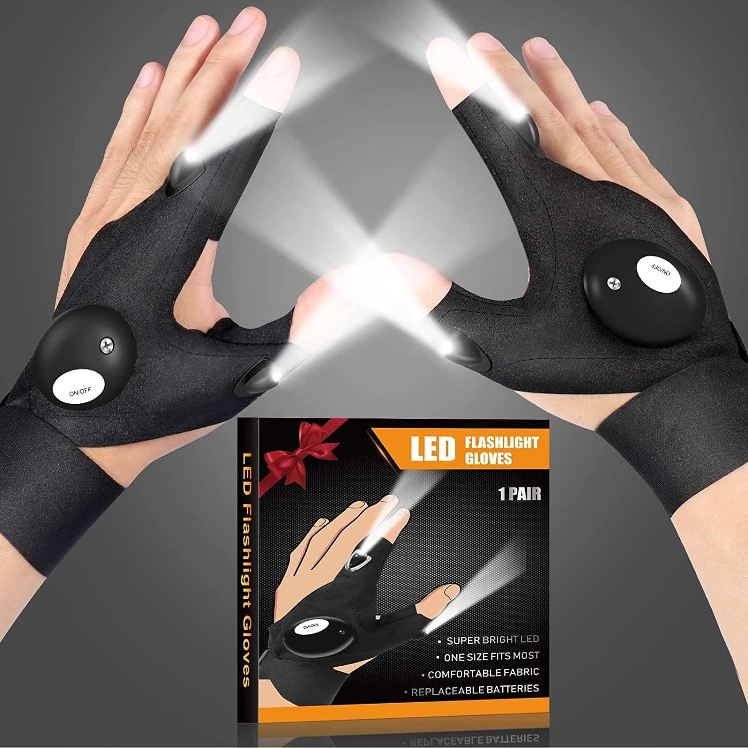 💥ON SALE💥LED finger light gloves🧤✨