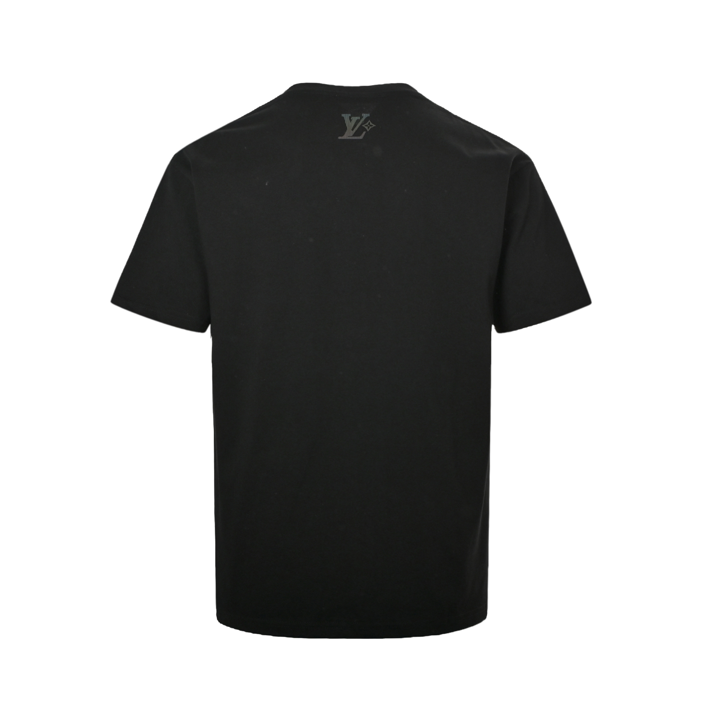 Louis Vuitton 25ss laser gradient vertical stripes three-dimensional print short sleeve
