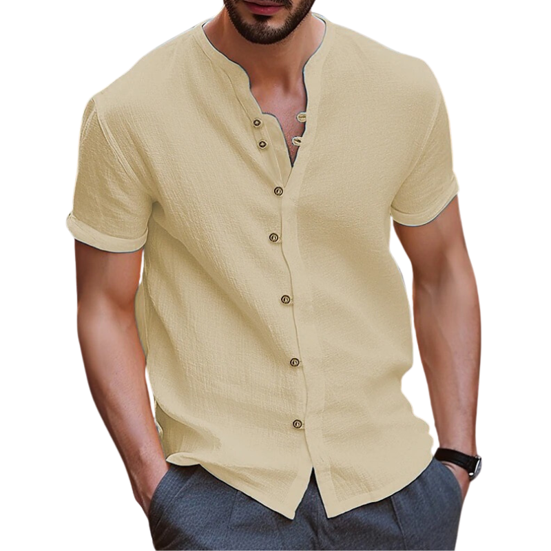 Men's Linen Button-up