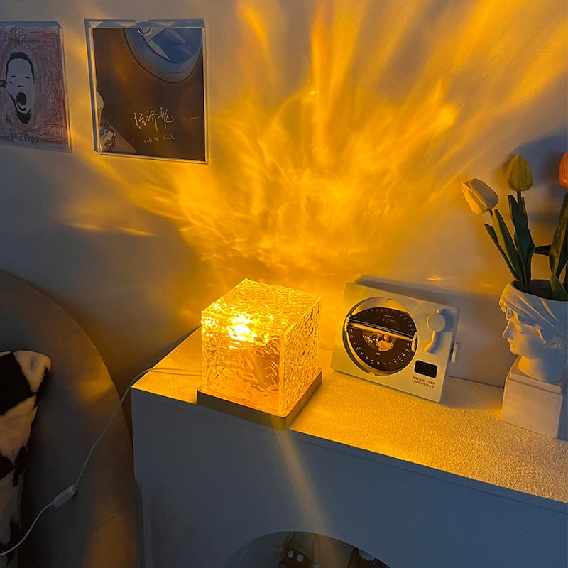 (🌲XMAS Hot Sale- 50% OFF)Dynamic water ripple night light-BUY 2 GET 3% OFF FREE SHIPPING