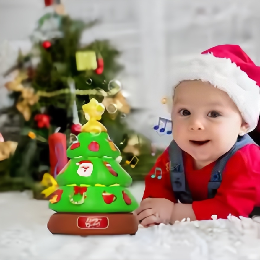 🎄Early Christmas Sale🔥Glowing Christmas Tree Bubble Machine with Music & Lights